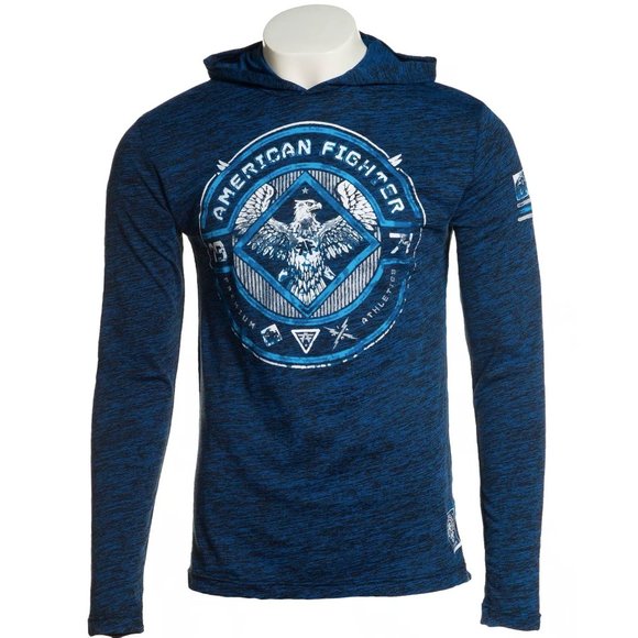 AMERICAN FIGHTER Men's T-Shirt L/S MACCARTHY HOOD - Picture 2 of 11